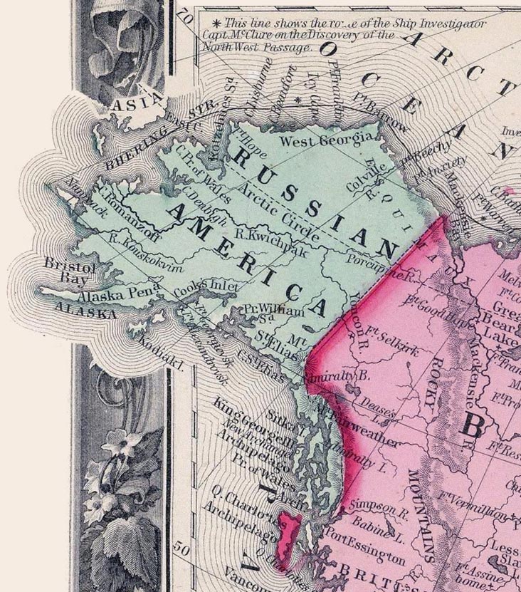 Illustration. Russian America 1860. Les Russes en Amérique du Nord du temps des Tsars. 2019-01-12